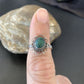 Navajo Green Malachite Ring | Sterling Silver | Sz 4.5 | Authentic Native American Handmade | 10871