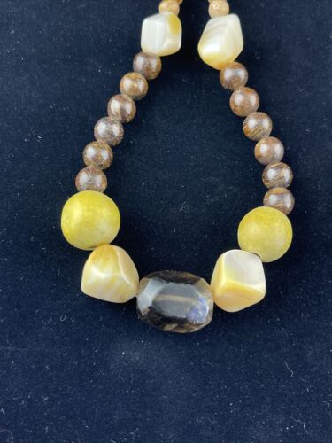 Southwestern Chunky Sterling Silver Necklace | Faceted Jasper Quartz | 20" | 10079