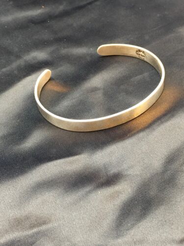 Native American Handmade Band Bracelet | Navajo Sterling Silver | 8934