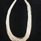 Sterling Silver Liquid Heishi Necklace | 30 Strands | Navajo Style | 17" | S431