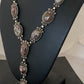 Native American Lariat Necklace | Wild Horse Turquoise | Sterling Silver | Navajo Handmade | 00583