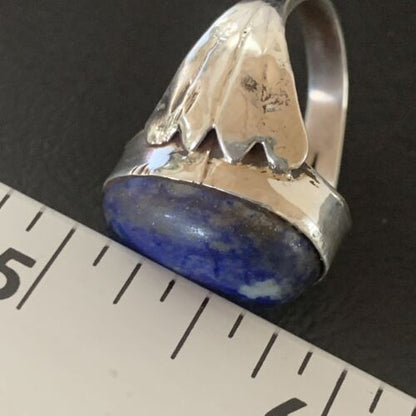 Native American Men's Navajo Sodalite Ring | Sterling Silver | Sz 10 | 11897