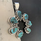 Navajo Spiderweb Turquoise Naja Pendant | Sterling Silver | Authentic Native American Handmade | 2225