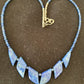 Navajo Blue Lapis Lazuli Minimalist Necklace | Sterling Silver | 18" | Authentic Native American Handmade | 01372
