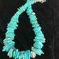 Navajo Pearls Sterling Silver Turquoise Nugget Necklace | Authentic Native American | 20" | Graduated