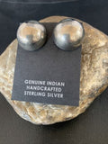 Old Pawn Women's Southwestern Oval Stud Earrings | Sterling Silver | 1" | 13005