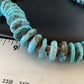 Navajo Natural Turquoise & Spiny Oyster Necklace | Sterling Silver | Authentic Native American | 32" | 13248