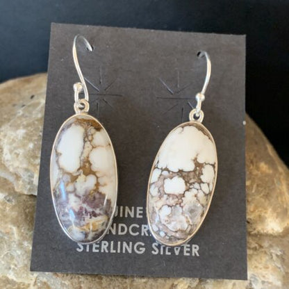 Navajo Wild Horse Earrings Set | Sterling Silver | Authentic Native American Handmade | 12782