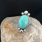 Dry Creek Turquoise Ring | Sterling Silver | Native American Handmade | Sz 11.5