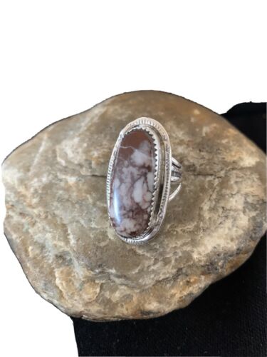 Navajo Wild Horse Turquoise Ring | Sterling Silver | Sz 6 | Authentic Native American Handmade | 1440