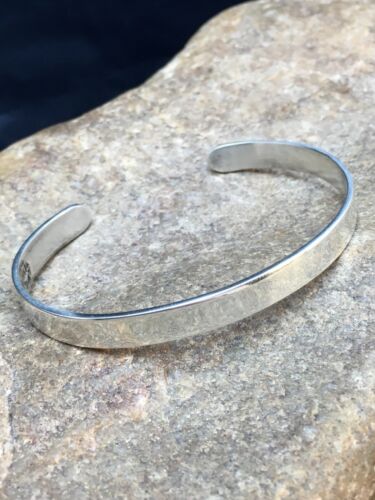 Native American Handmade Band Bracelet | Navajo Sterling Silver | 8934