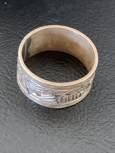 Native American Navajo Pueblo Ring | Stamped Sterling Silver | Sz 9.5 | 11981