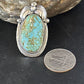 Navajo Blue Turquoise #8 Rings | Sterling Silver | Sz 9.5 | Authentic Native American Handmade | 14285