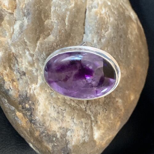Southwestern Purple Amethyst Ring | Sterling Silver | Sz 9 | 12944
