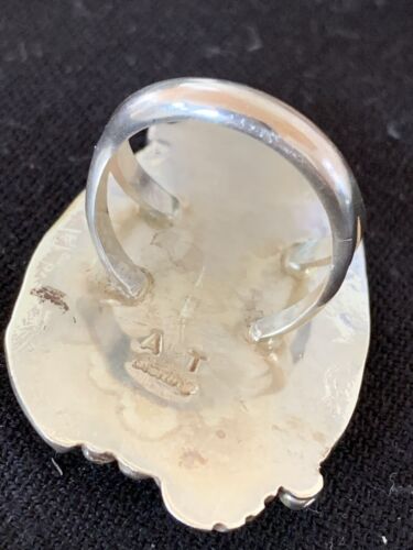 Native American Men's Navajo Blue Royston Turquoise Ring | Sterling Silver | Sz 9 | 676