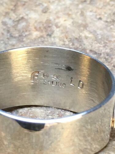 Native American Blue Turquoise Navajo Ring | Sterling Silver | Sz 4.75 | 4455