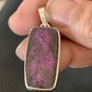 Navajo Purple Sugilite Pendant | Sterling Silver Pearls | 1.50" | Authentic Native American Handmade | 10931