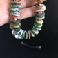 Native American Navajo Green Turquoise Spiny Necklace | Sterling Silver | 28" | 10060