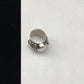Navajo Women's White Mother of Pearl Ring | Sterling Silver | Sz 8.5 | Authentic Native American Handmade | 1712