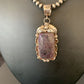 Navajo Pearls Necklace with Purple Sugilite Pendant | Sterling Silver | Authentic Native American Handmade | 10913