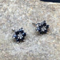 Native American Black Onyx Navajo Earrings | Sterling Silver | Authentic Handmade | 8981