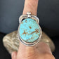 Navajo Blue Turquoise #8 Rings | Sterling Silver | Sz 10 | Authentic Native American Handmade | 14293