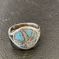 Navajo Blue Denim Lapis Inlay Ring | Sterling Silver | Sz 4 | Authentic Native American Handmade | 10892