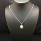 Navajo Turquoise Pendant Necklace | Sterling Silver | Authentic Native American Handmade | 19" Chain| 8955