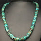 Southwestern Turquoise Heishi Bead Necklace | 9mm | 20" | Sterling Silver | 3672