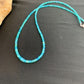 Native American Women's Blue Opal Bead Necklace | Sterling Silver | Authentic Handmade | 20" | 187