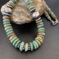 Navajo Pearls Green Turquoise Necklace | Sterling Silver | Authentic Native American | 21" | 12329