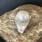 Women's White Baroque Pearl Adjustable Ring | Sterling Silver | Sz 7.5 | 14263