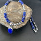 Native American Navajo Blue Lapis Pendant Necklace | Sterling Silver | Authentic Handmade | 11667