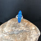 Native American Navajo Blue Opal Inlay Ring | Sterling Silver | Sz 4.5 | 8383