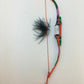 Navajo Handmade Car Charm Mirror Dangler | Bow Model | 6.5" | 8895