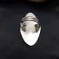 Navajo Turquoise Ring by Yazzie Platero | Sterling Silver | Sz 7.25 | Authentic Native American Handmade | 2510