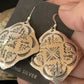 Navajo Stamped Sterling Silver Earrings Set | Authentic Native American Handmade | 1195