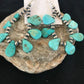 Blue Turquoise Teardrop Earrings | Navajo Sterling Silver | Authentic Native American Handmade