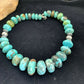 Navajo Pearls Sterling Silver & Blue Turquoise Graduated Necklace | Authentic Native American | 24" | 01745