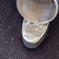 Native American Men's Cinnabrite Ring | Sterling Silver | White Black | Sz 7 | 1569