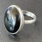 Southwestern Navajo Handmade Sterling Silver Black Onyx Ring | Sz 7.5 | 11621