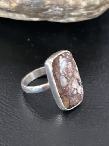 Native American Women's Navajo Wild Horse Turquoise Ring | Sterling Silver | Sz 7.5 | 10506