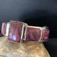 Navajo Purple Spiny Oyster Row Cuff Bracelet | Sterling Silver | Authentic Native American Handmade | 1407
