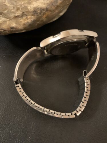 Authentic Native American Hopi Sterling Silver Watch Tips Band | Bear Paw Design | Vintage Men's Jewelry | Old Pawn | 1446