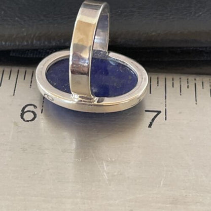 Southwestern Navajo Blue Lapis Lazuli Ring | Sterling Silver | Sz 4 | 10514