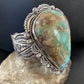 Native American Men's Royston Turquoise Cuff Bracelet | Navajo Sterling Silver | 1415