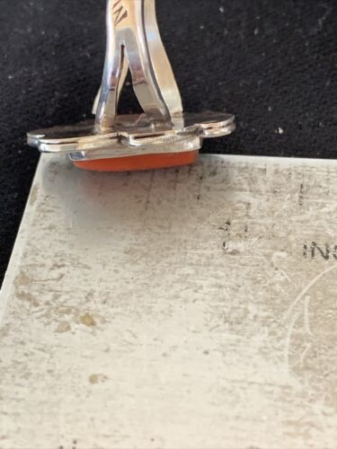 Navajo Red Coral Ring | Sterling Silver | Sz 9 | Authentic Native American Handmade | 01299 - Masha USA