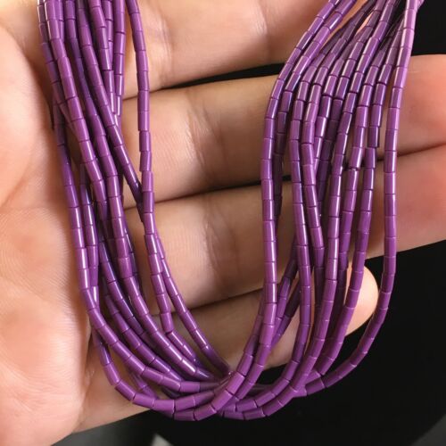 Navajo Sugilite 10-Strand Heishi Necklace | Sterling Silver Tubes | 19" | Authentic Native American Handmade | 10167