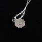 Children's Girls Heishi Beads Sterling Necklace | 15" | Opal Pendant | Navajo Jewelry | 10117