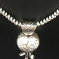 Navajo Sterling Silver Naja Necklace Pendant | 3" | Authentic Native American Handmade | 10048